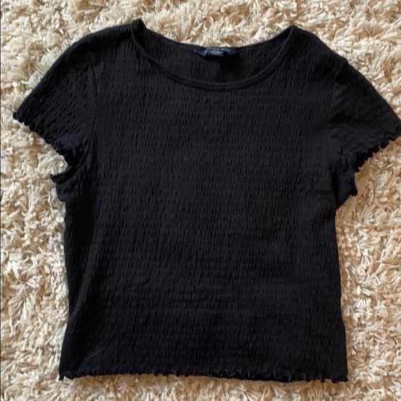 American Eagle Outfitters Tops - Black American Eagle Ribbed shirt